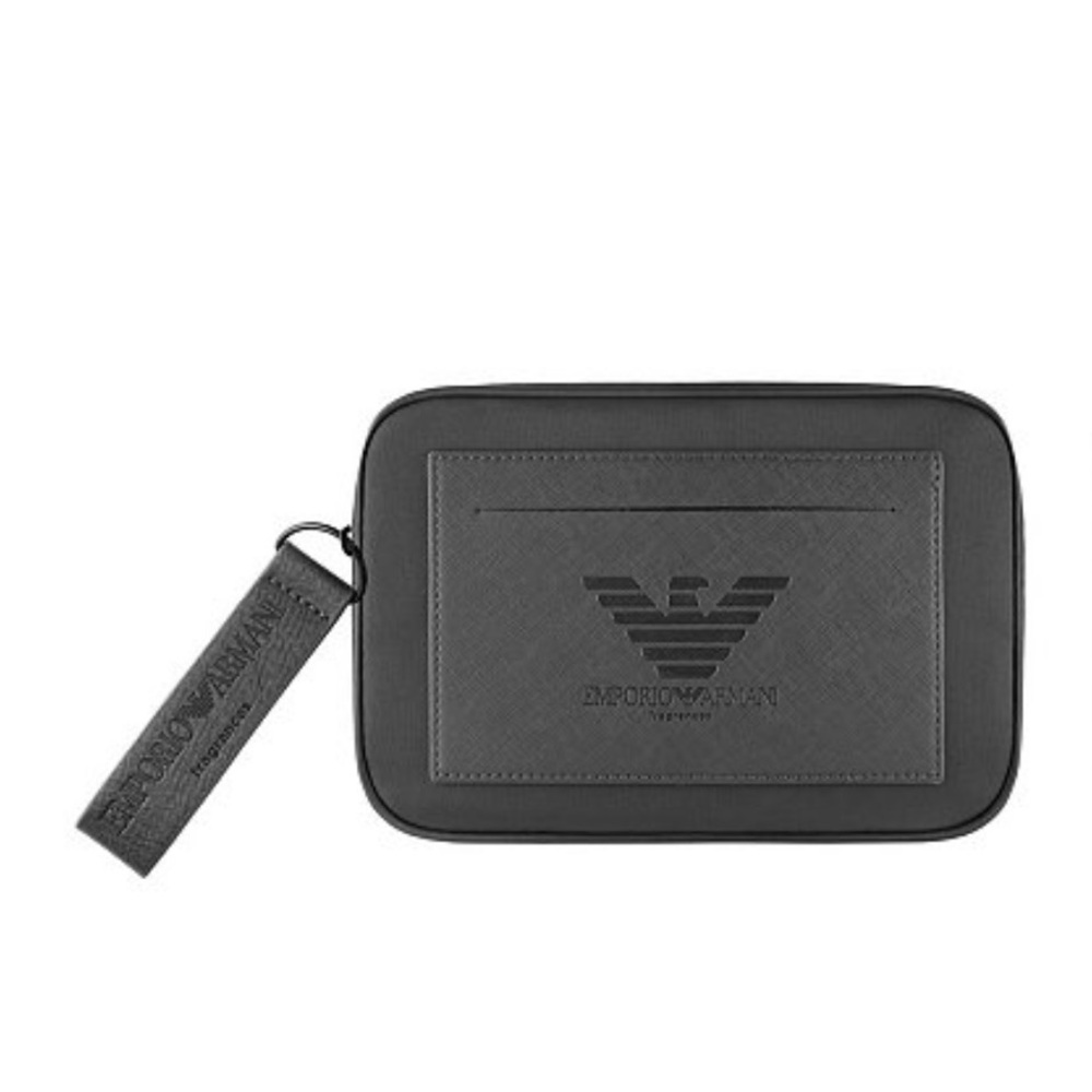 Emporio Armani Charcoal Gray Pouch